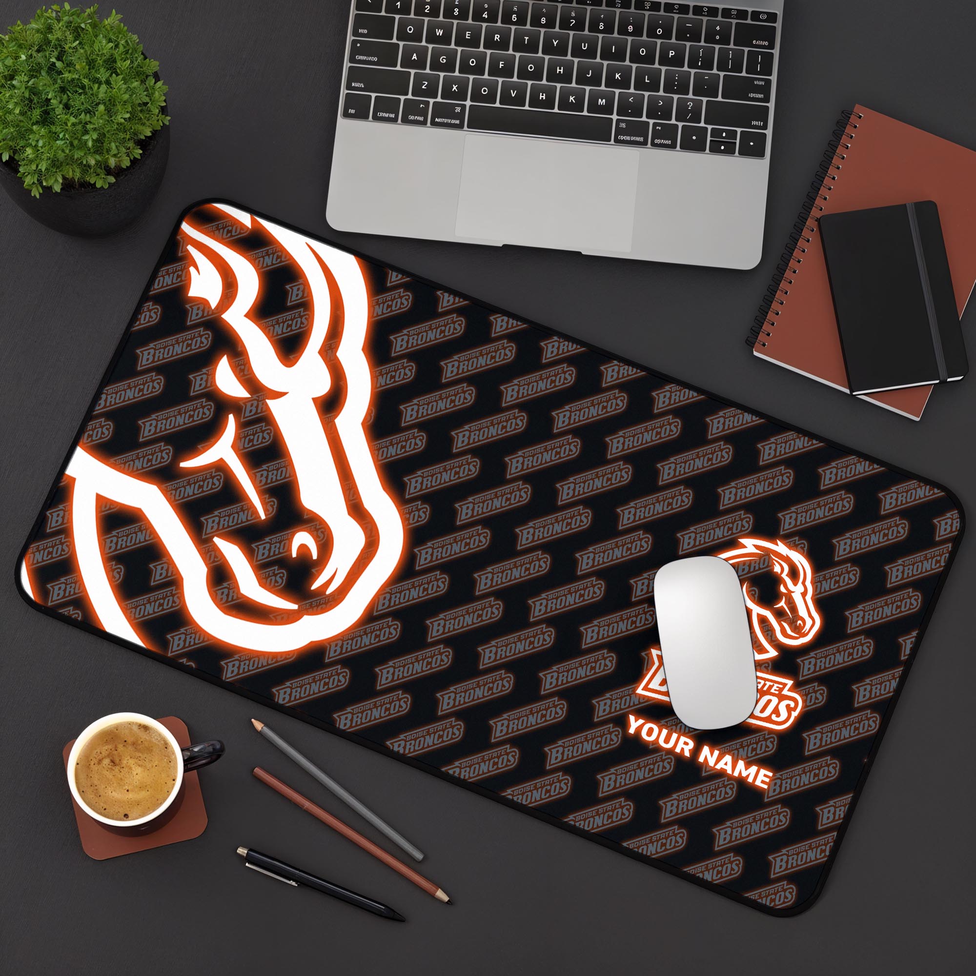 Boise State Broncos 2025 Version Mouse Pad Custom Printed, Sport Team Mouse Pad, Sport Gift For Fans