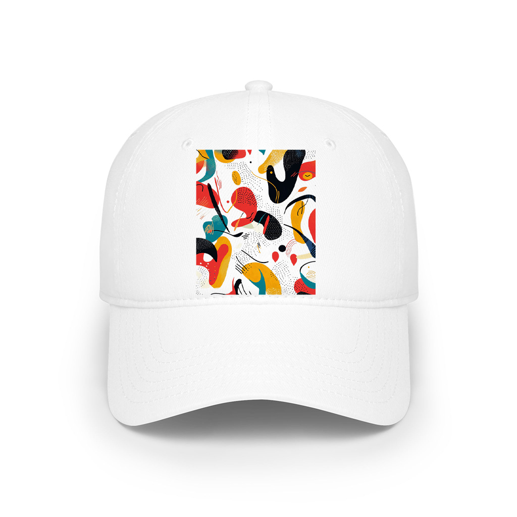 Bold Vibrant Abstract Art Print Cap