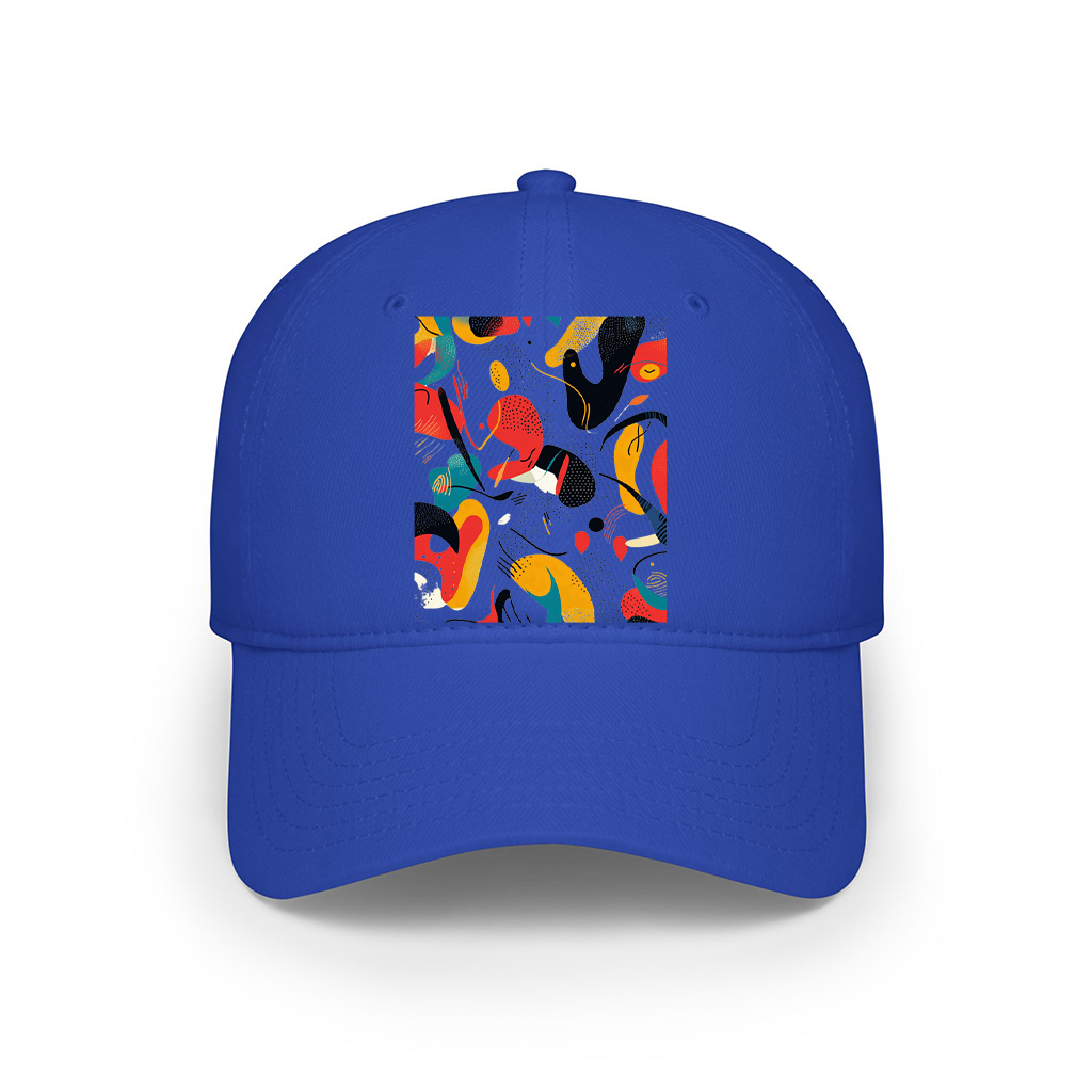 Bold Vibrant Abstract Art Print Cap - Image 3