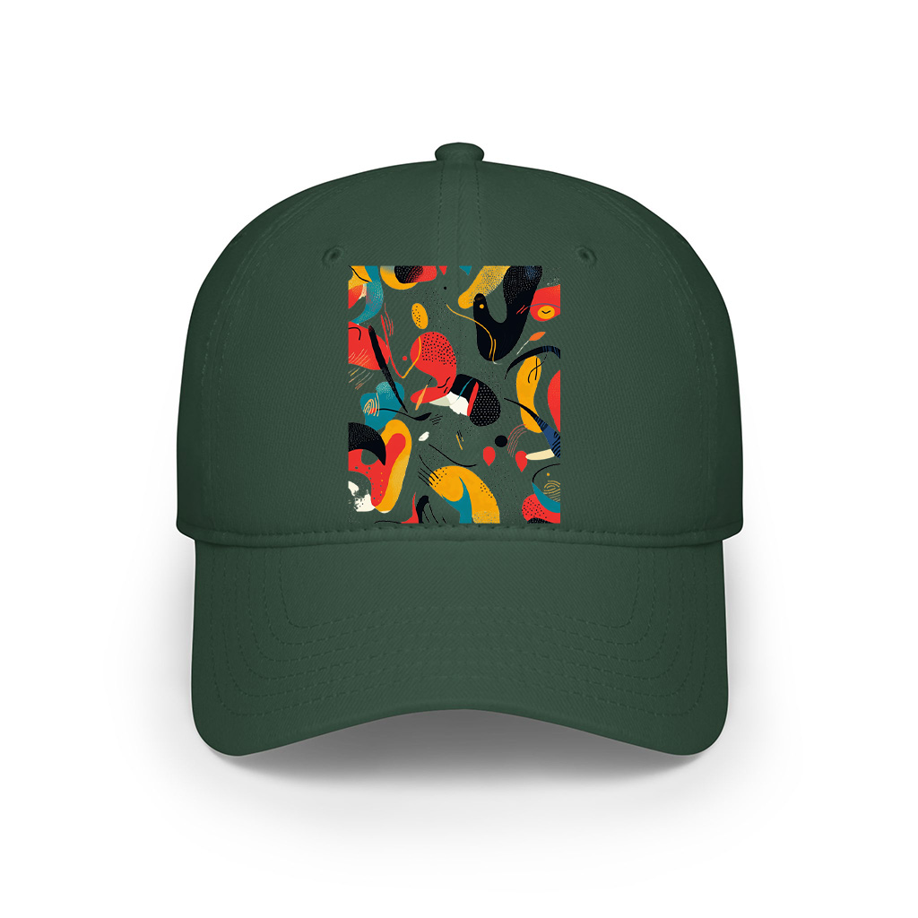 Bold Vibrant Abstract Art Print Cap - Image 4