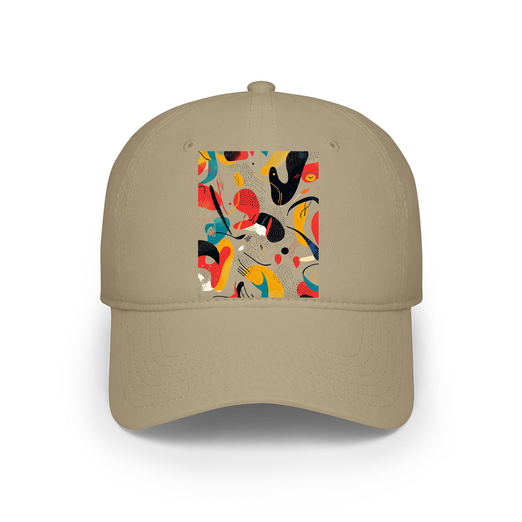 Bold Vibrant Abstract Art Print Cap - Image 5