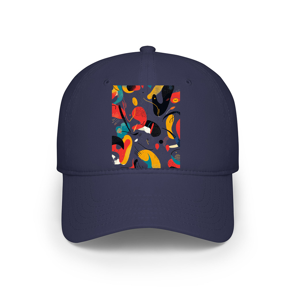 Bold Vibrant Abstract Art Print Cap - Image 6