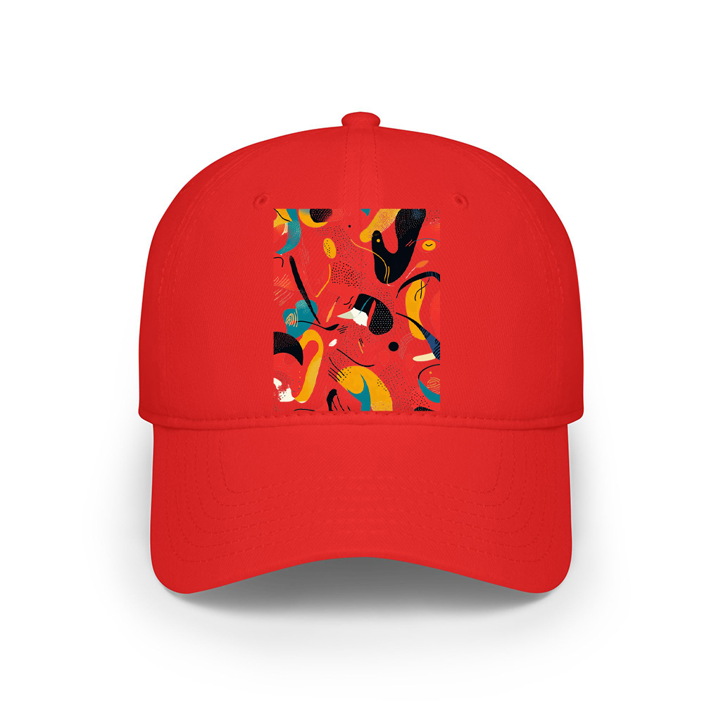 Bold Vibrant Abstract Art Print Cap - Image 7