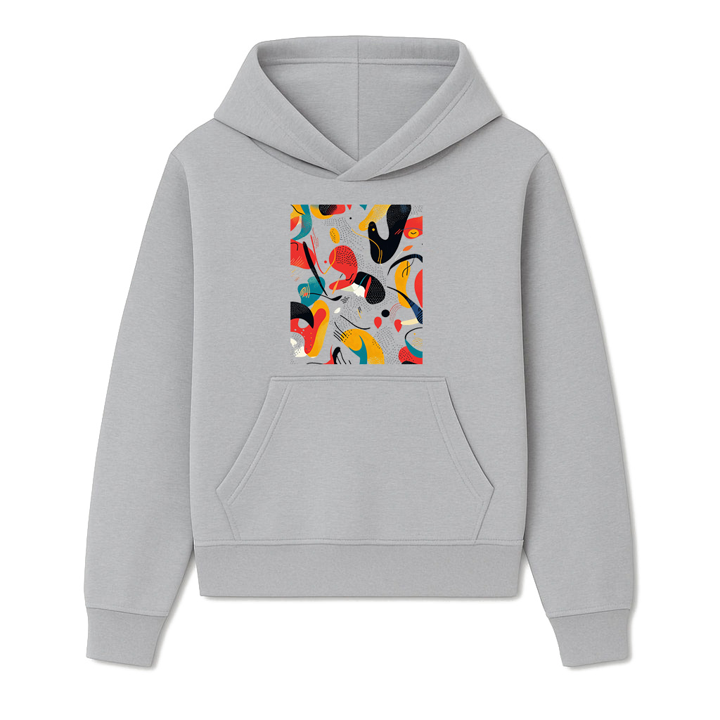 Bold Vibrant Abstract Art Print Hoodie - Image 4