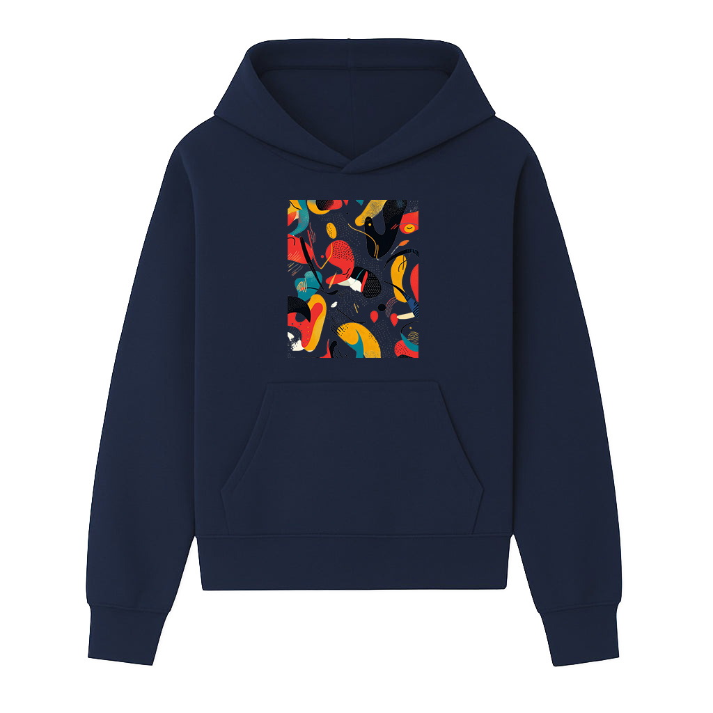 Bold Vibrant Abstract Art Print Hoodie - Image 5