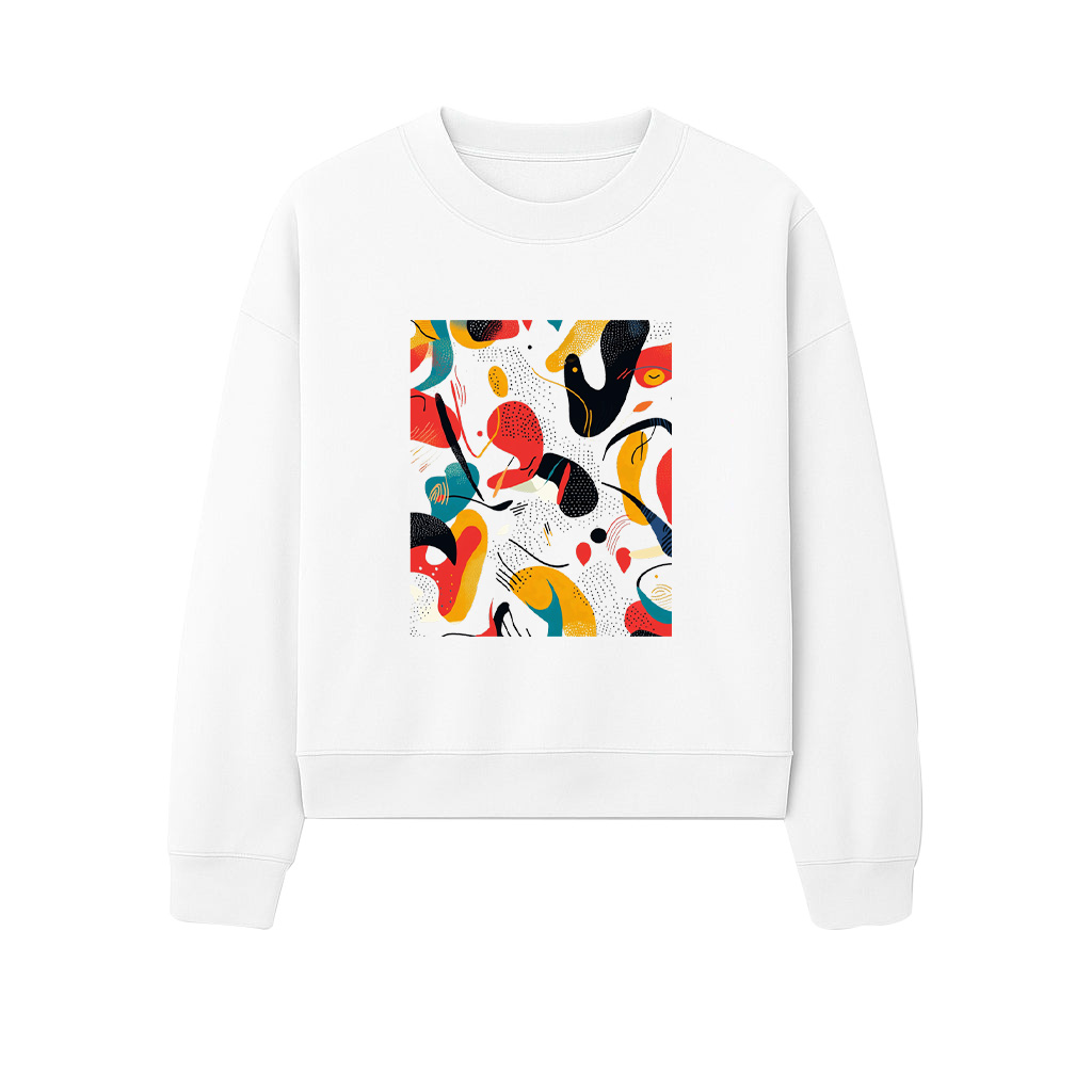Bold Vibrant Abstract Art Print Sweatshirts