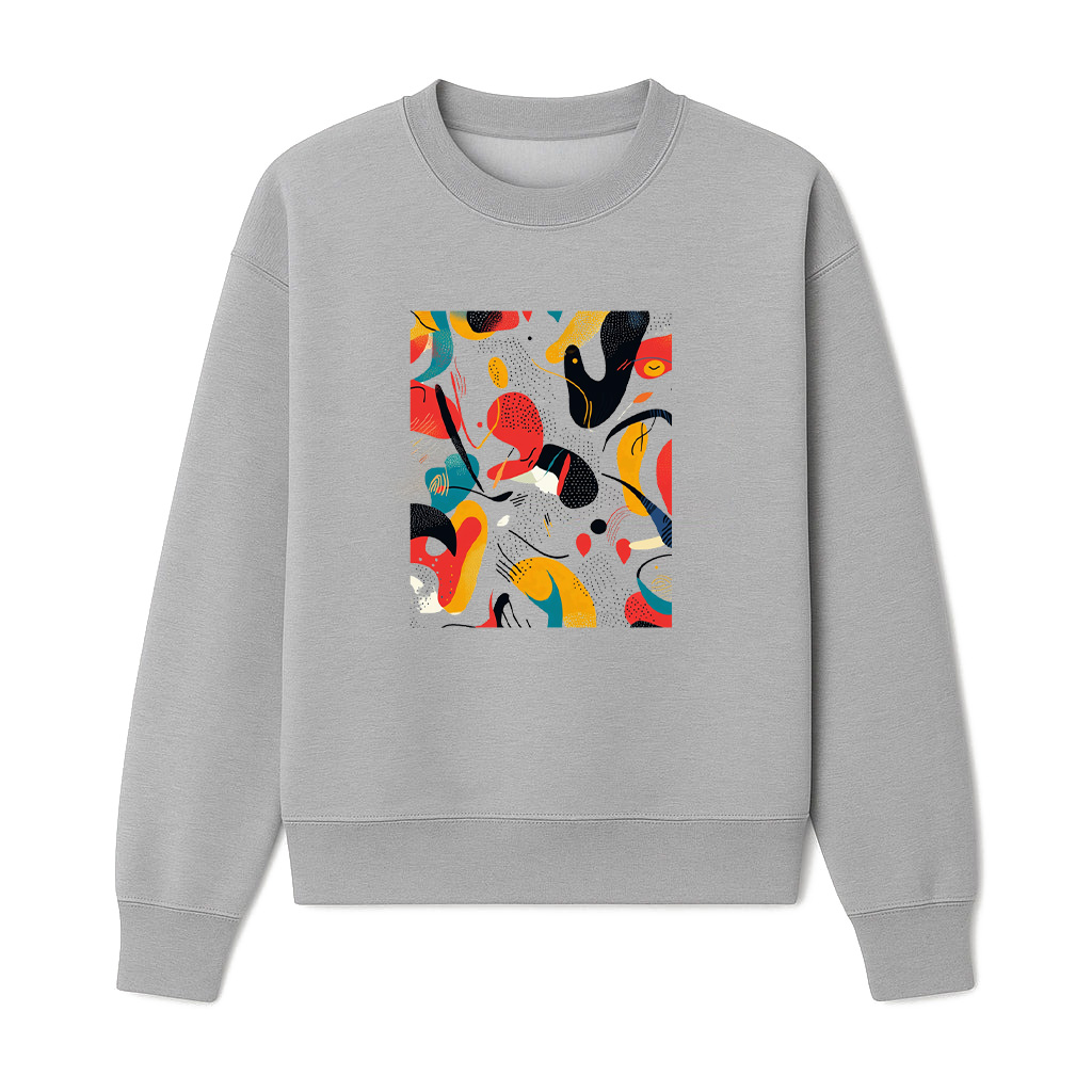 Bold Vibrant Abstract Art Print Sweatshirts - Image 4