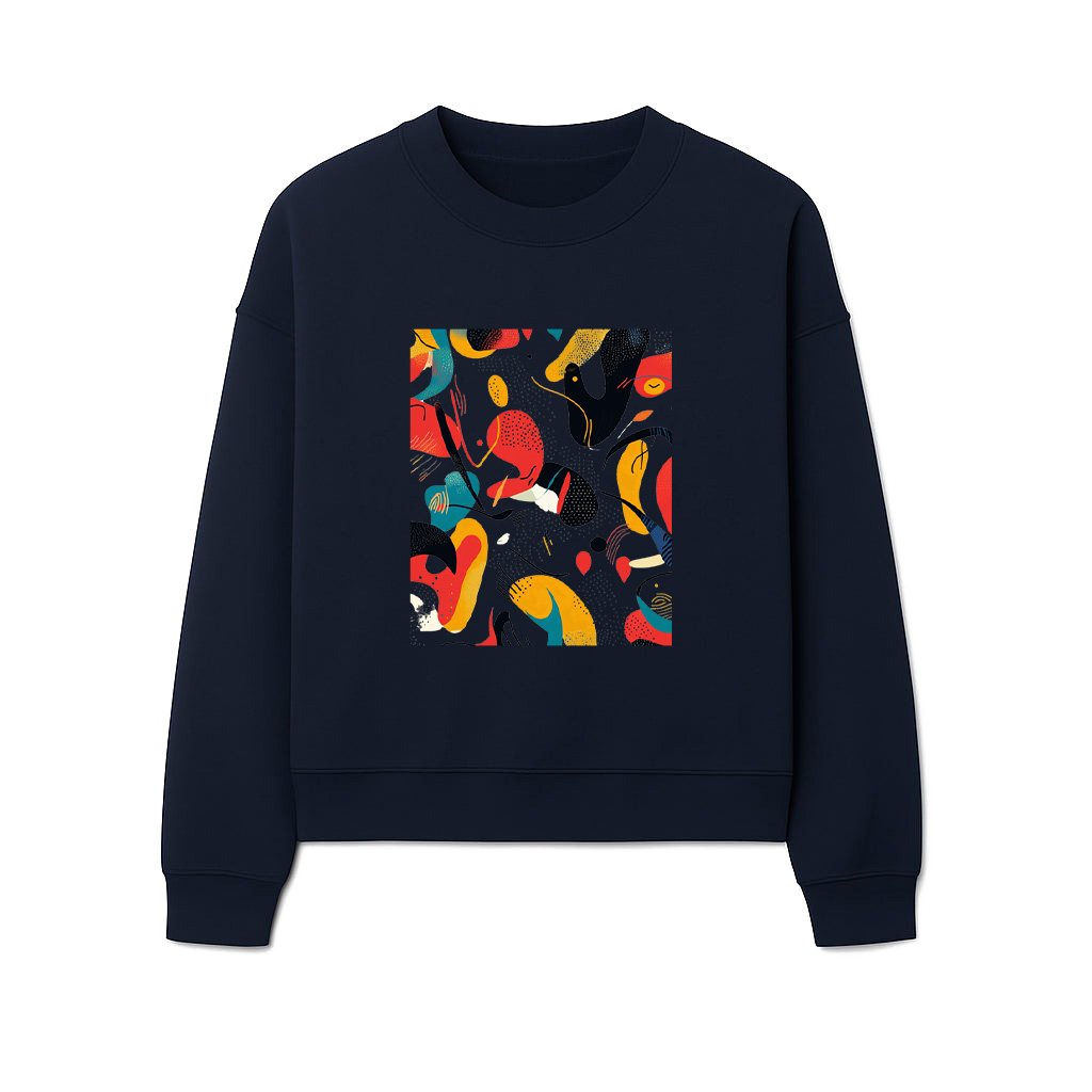 Bold Vibrant Abstract Art Print Sweatshirts - Image 5