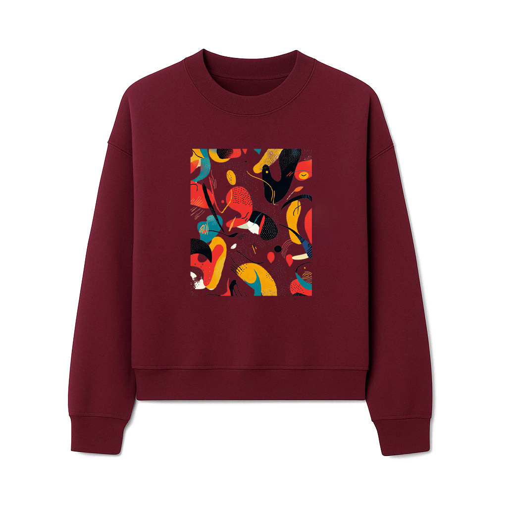 Bold Vibrant Abstract Art Print Sweatshirts - Image 6