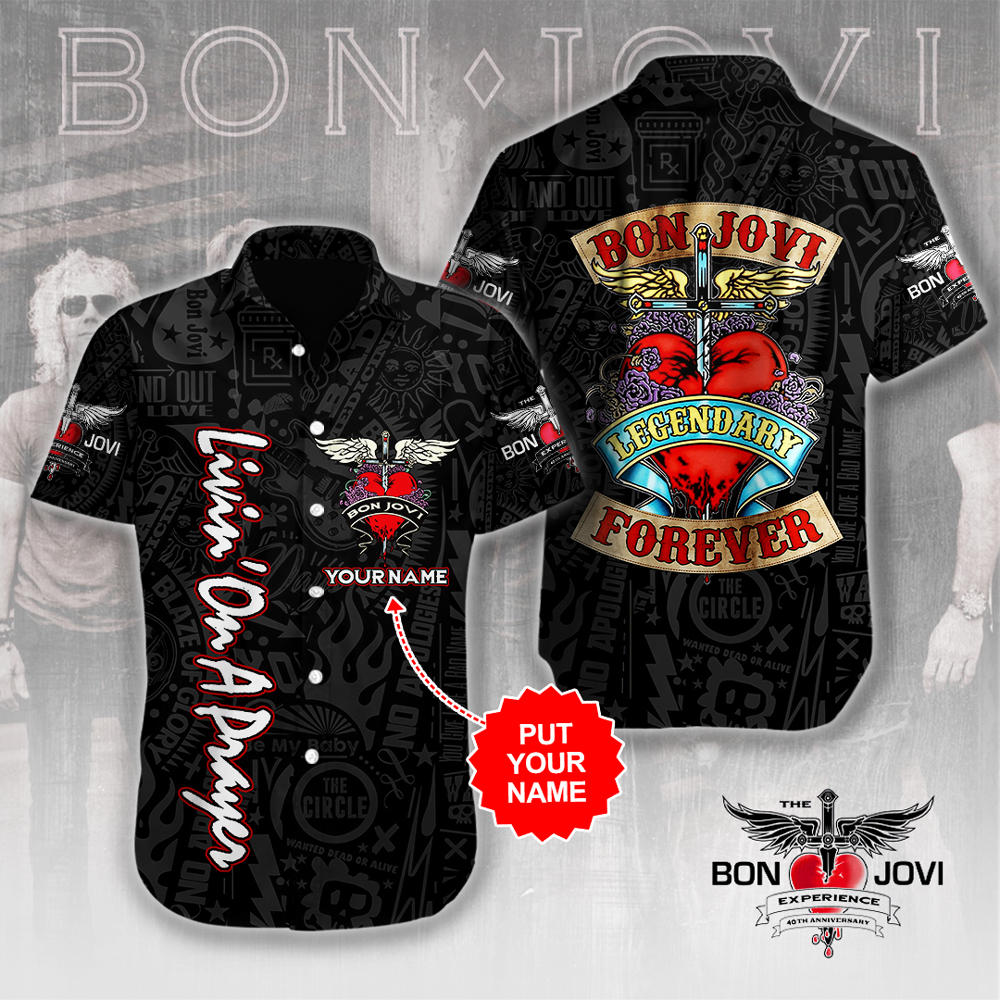 Bon Jovi Music Hawaiian Shirt Gifts For Fans