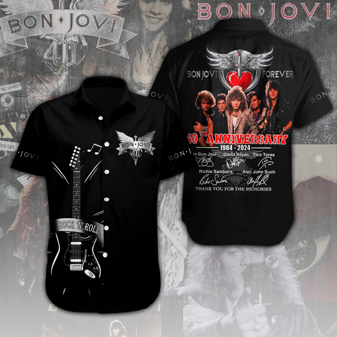 Bon Jovi Music Hawaiian Shirt Gifts For Fans