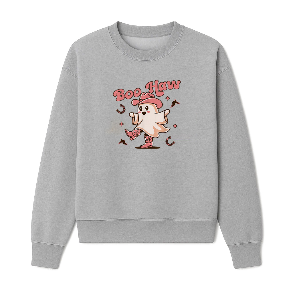 Boo Haw Cowboy Ghost Retro Vintage Western Halloween Sweatshirts 06-10-2025