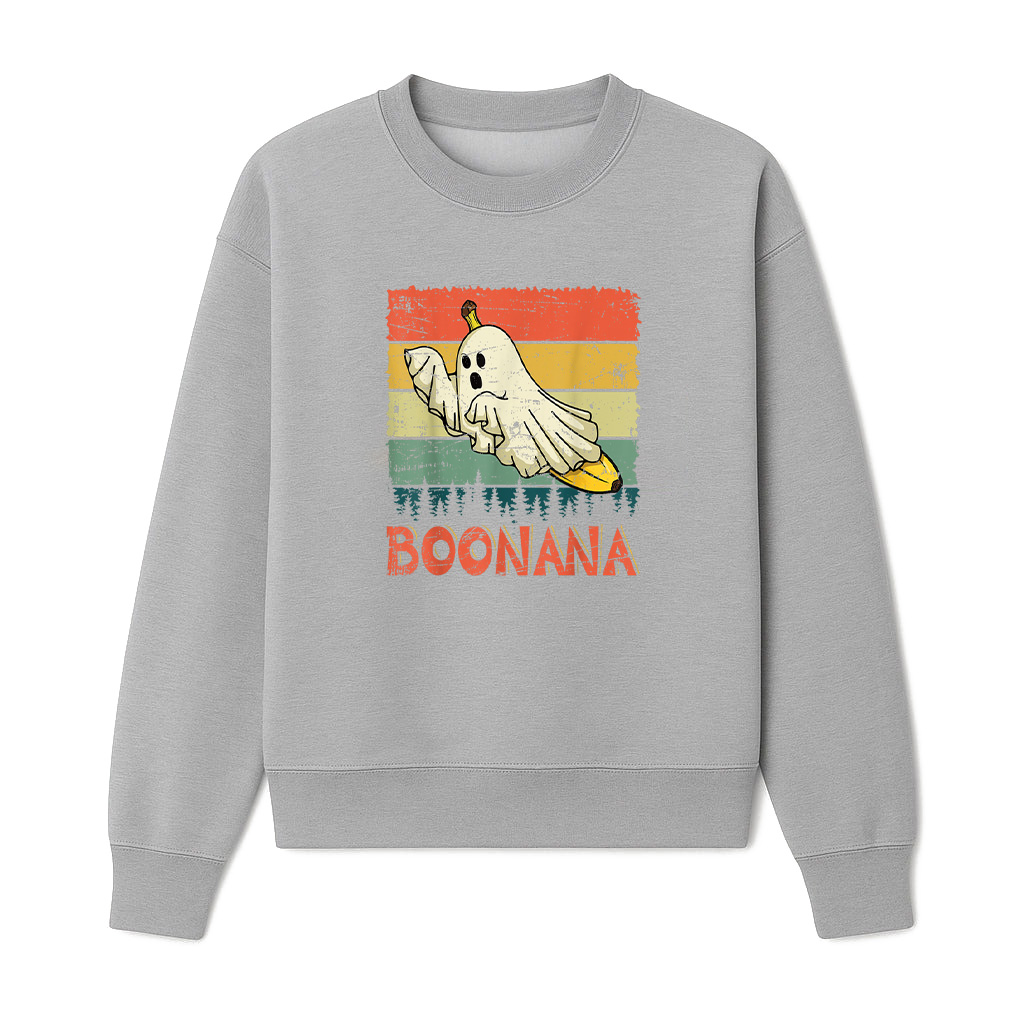 Boonana Banana Ghost Cute Kawaii Retro Vintage Halloween Sweatshirts 06-10-2025