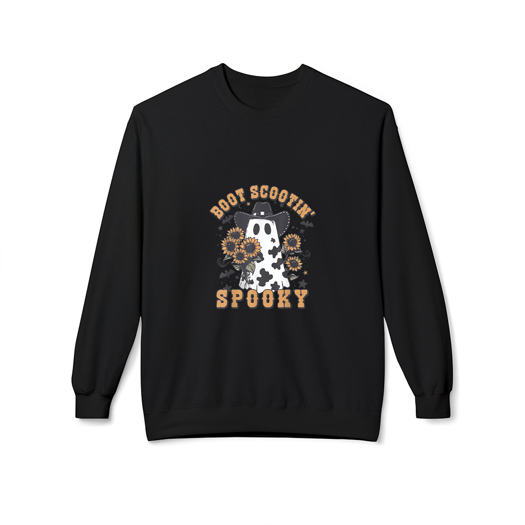 Boot Scootin Spooky Ghost Cowboy Halloween Sweatshirts