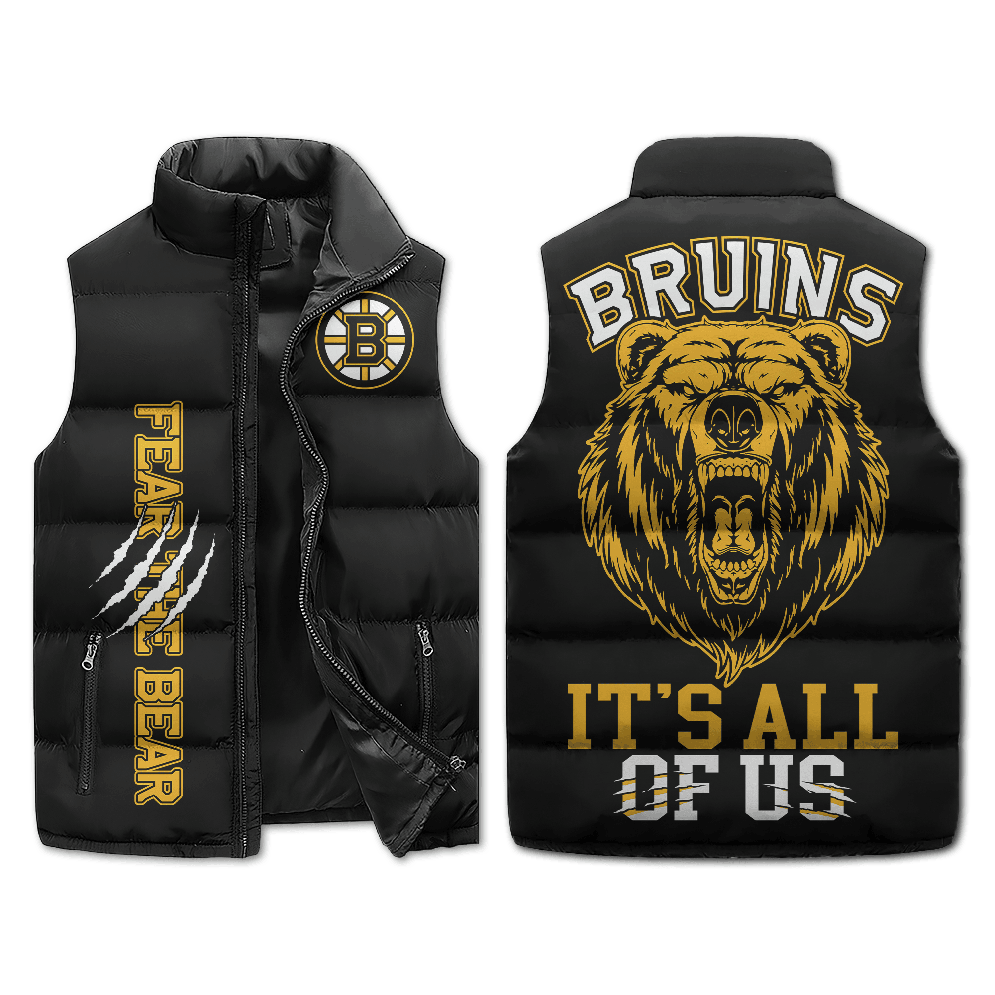 Boston Bruins NHL Sleeveless Puffer Jacket