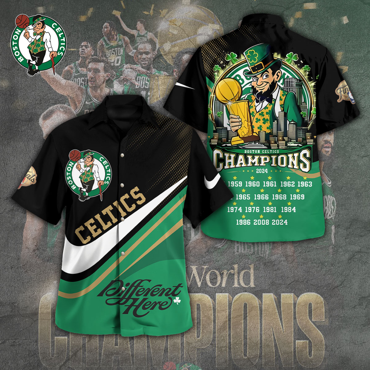 Boston Celtics NBA Hawaiian Shirt Gifts For Fans