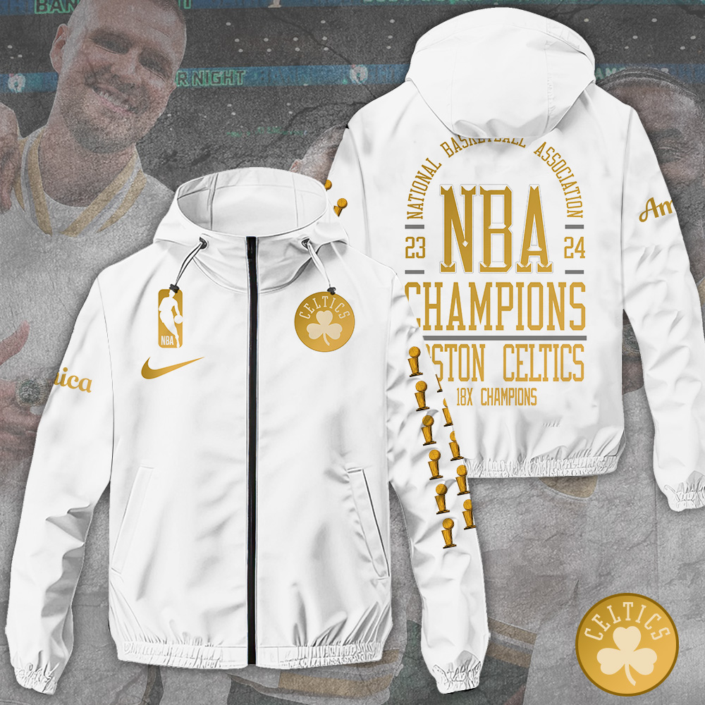 Boston Celtics NBA Style Windbreaker Jacket For Fans
