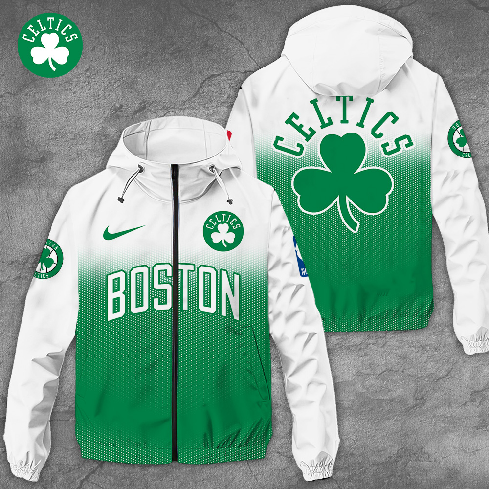 Boston Celtics NBA Style Windbreaker Jacket For Fans