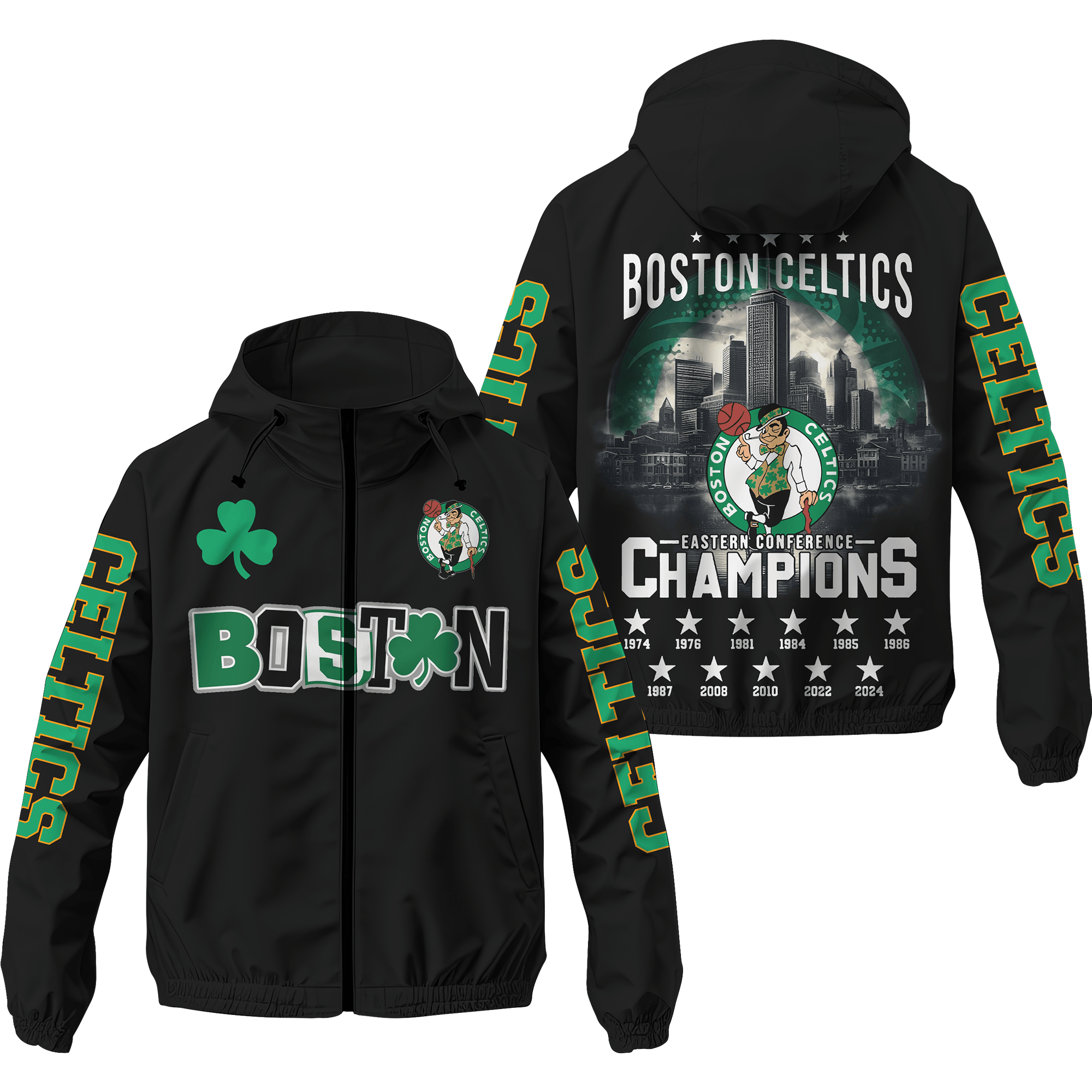 Boston Celtics NBA Windbreaker Jacket