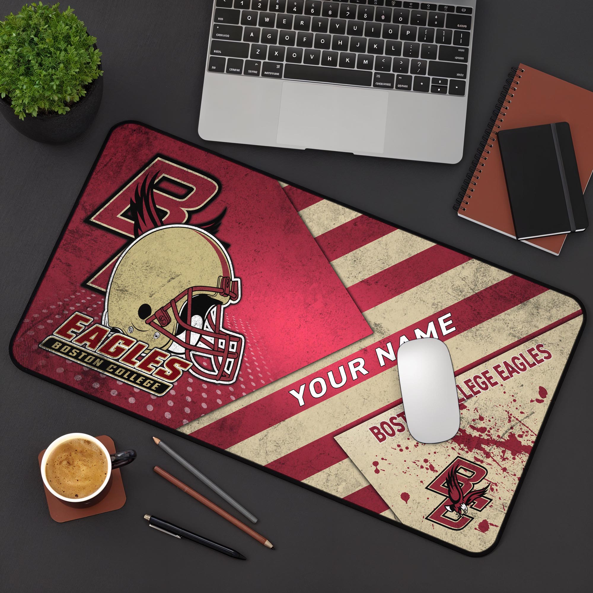 Boston College Eagles 2025 Version Mouse Pad Custom Printed, Sport Team Mouse Pad, Sport Gift For Fans