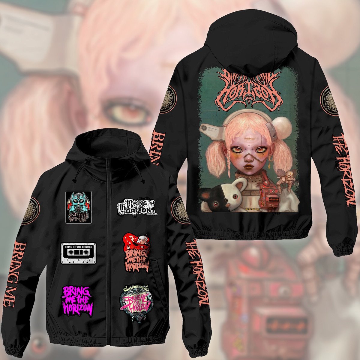 Bring Me The Horizon Music Style Windbreaker Jacket