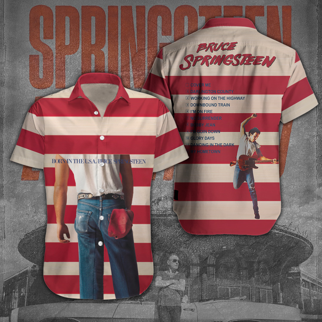 Bruce Springsteen Music Hawaiian Shirt Gifts For Fans