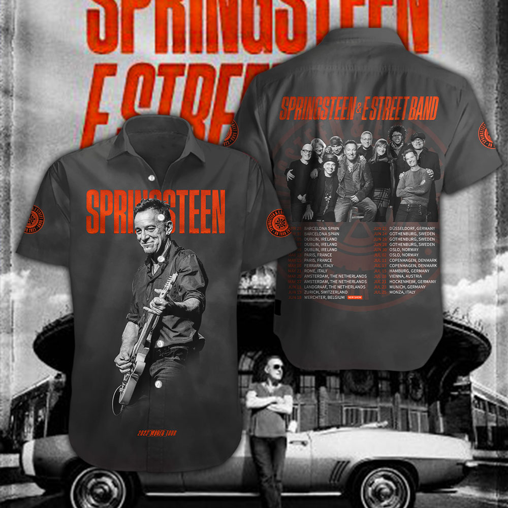 Bruce Springsteen Music Hawaiian Shirt Gifts For Fans