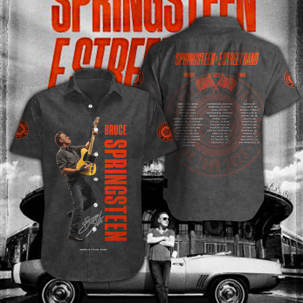 Bruce Springsteen Music Hawaiian Shirt Gifts For Fans