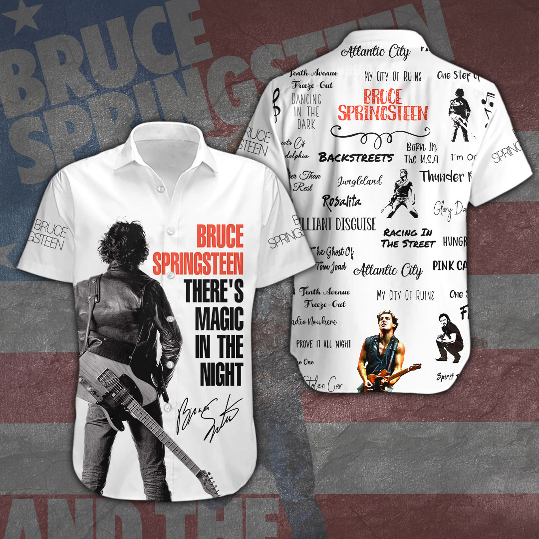 Bruce Springsteen Music Hawaiian Shirt Gifts For Fans