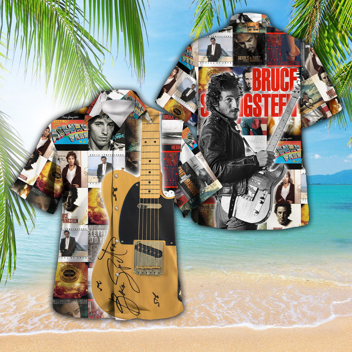 Bruce Springsteen Music Hawaiian Shirt Gifts For Fans
