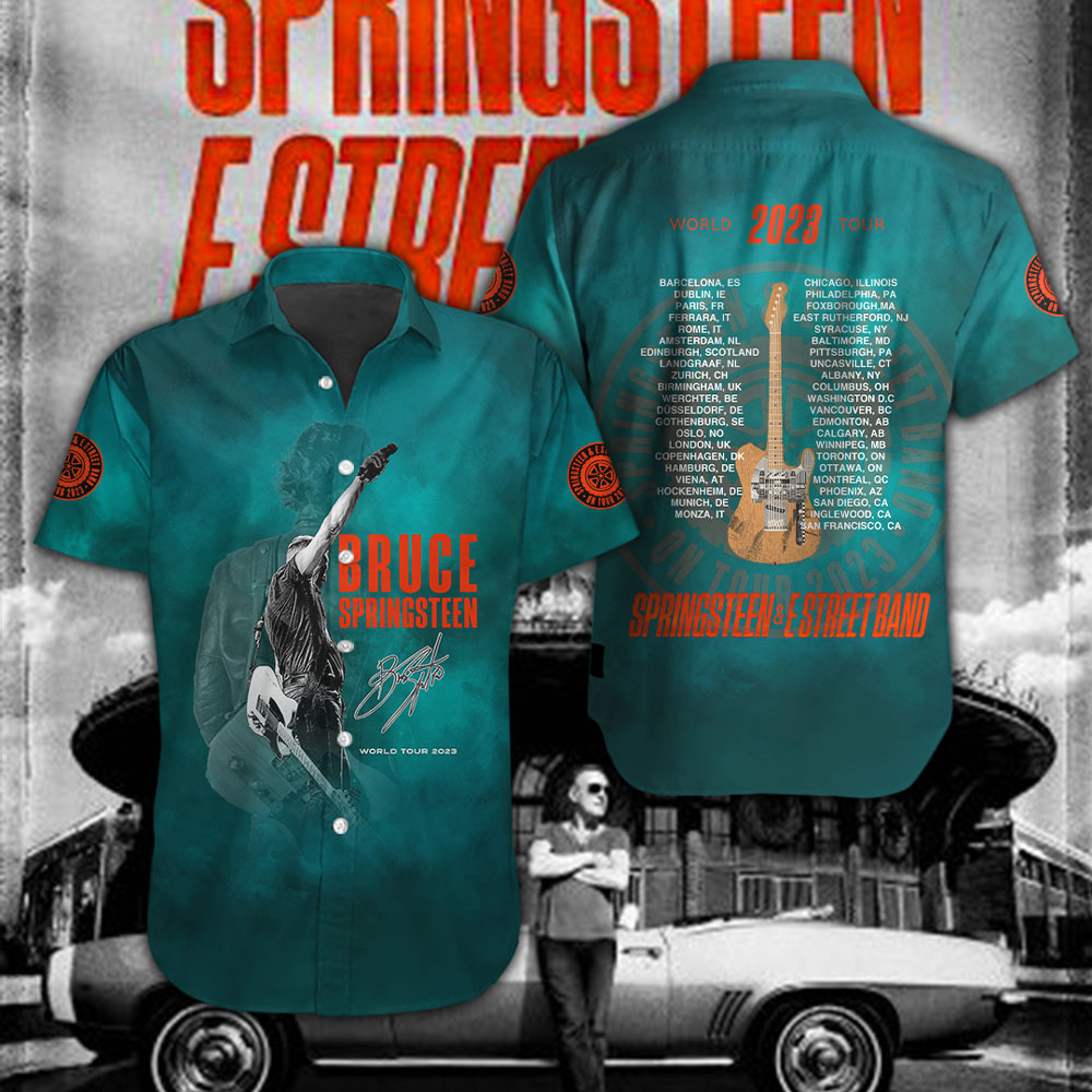 Bruce Springsteen Music Hawaiian Shirt Gifts For Fans