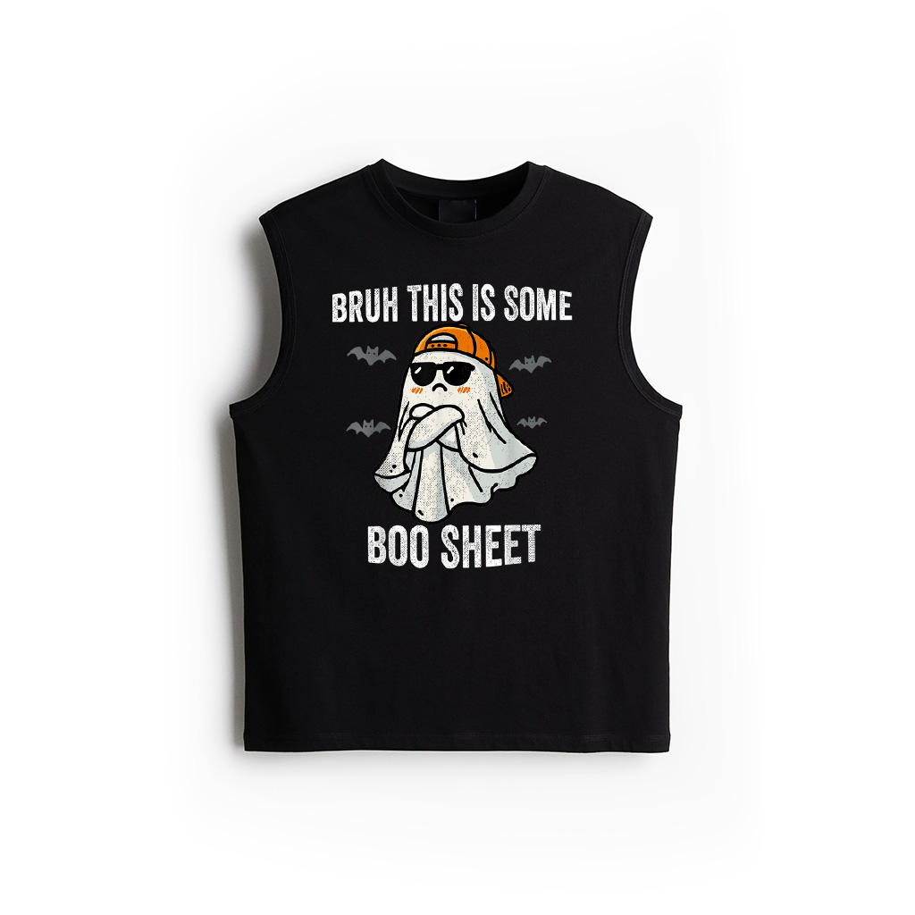 Bruh This Is Some Boo Sheet Funny Halloween Ghost Vintage Tank Top