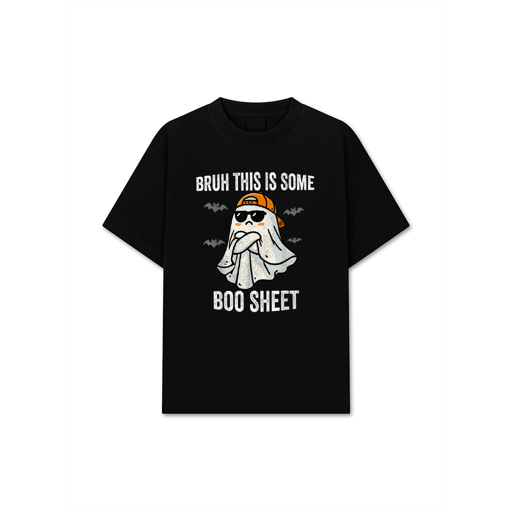 Bruh This Is Some Boo Sheet Funny Halloween Ghost Vintage T-Shirt