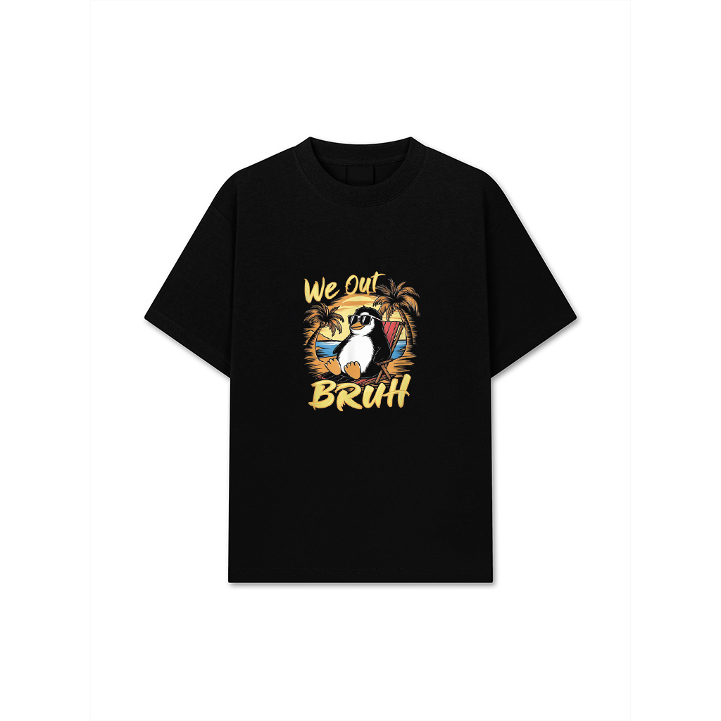 Bruh We Out Teachers Cool Penguin Happy End OF School Year T-Shirt For Men Women