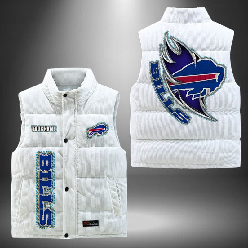 Buffalo Bills NFL Personalized Puffer Jacket For Fan