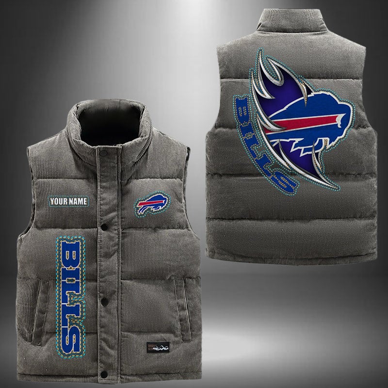 Buffalo Bills NFL Personalized Puffer Jacket For Fan