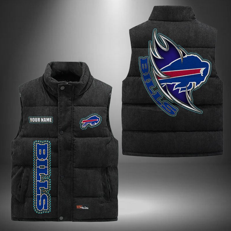 Buffalo Bills NFL Personalized Puffer Jacket For Fan