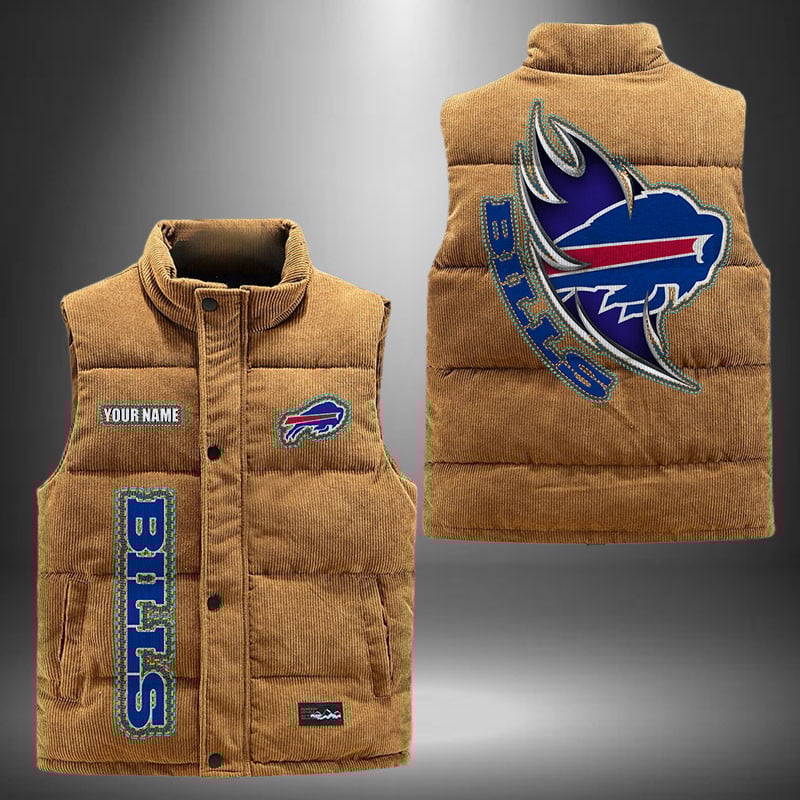 Buffalo Bills NFL Personalized Puffer Jacket For Fan