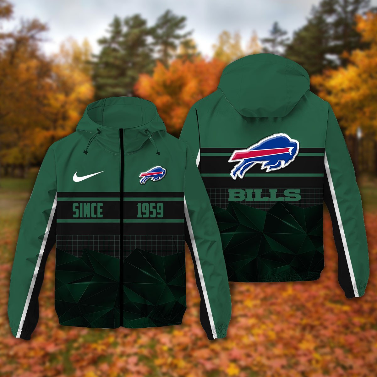 Buffalo Bills NFL Personalized Windbreaker Jacket For Fan
