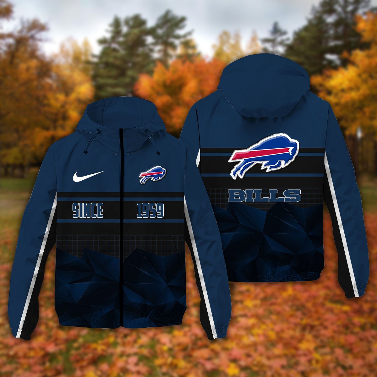 Buffalo Bills NFL Personalized Windbreaker Jacket For Fan