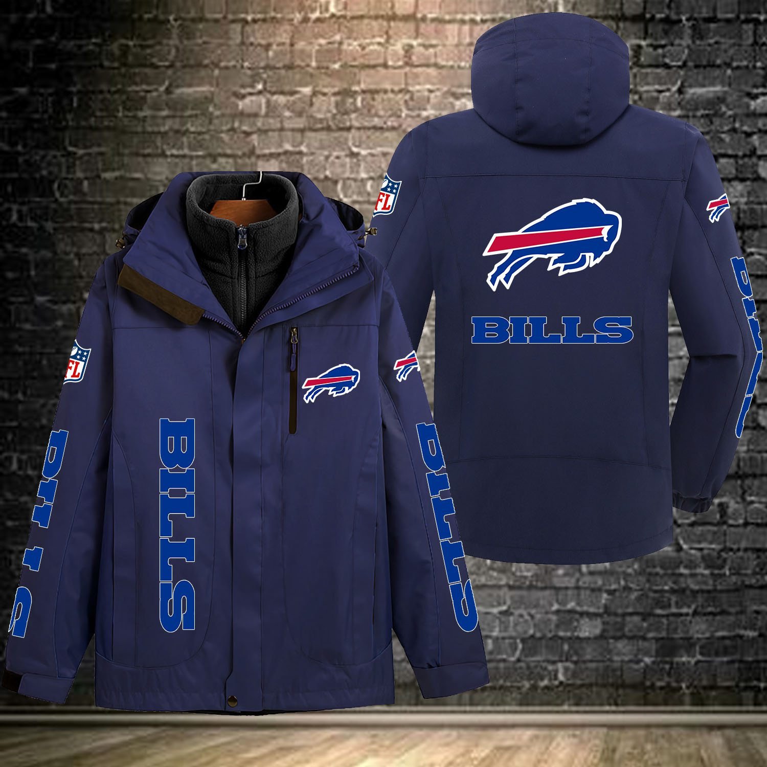 Buffalo Bills NFL Personalized Windbreaker Jacket For Fan