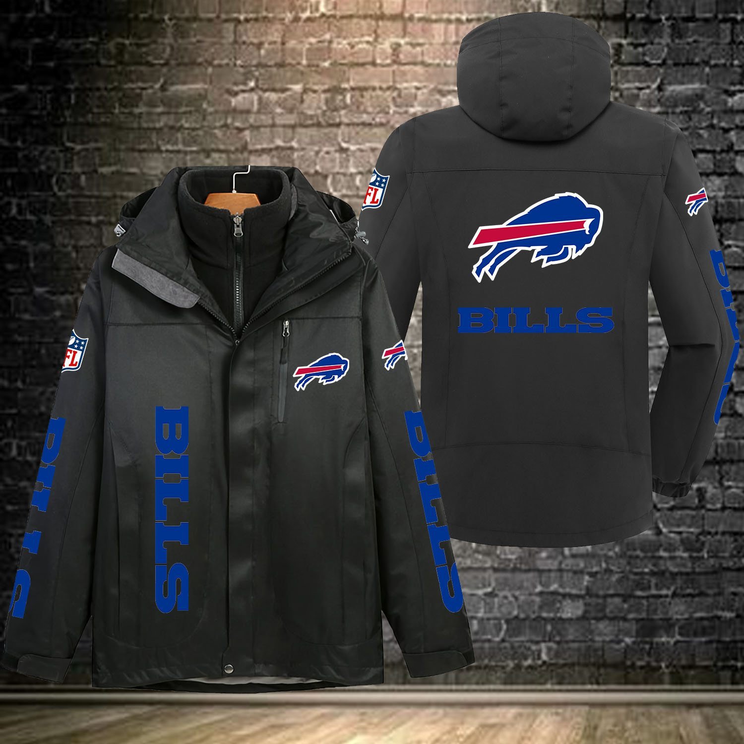 Buffalo Bills NFL Personalized Windbreaker Jacket For Fan