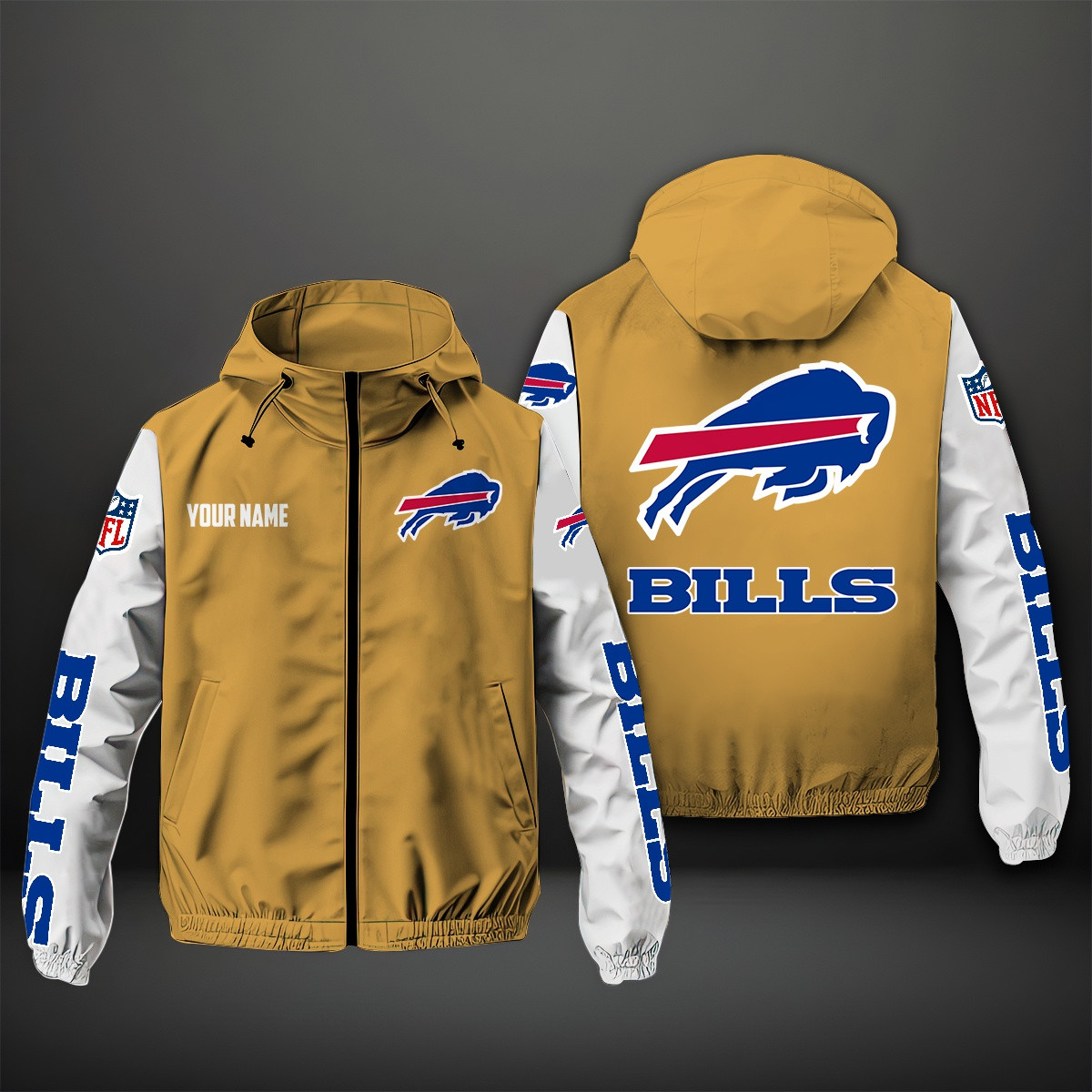 Buffalo Bills NFL Personalized Windbreaker Jacket For Fan
