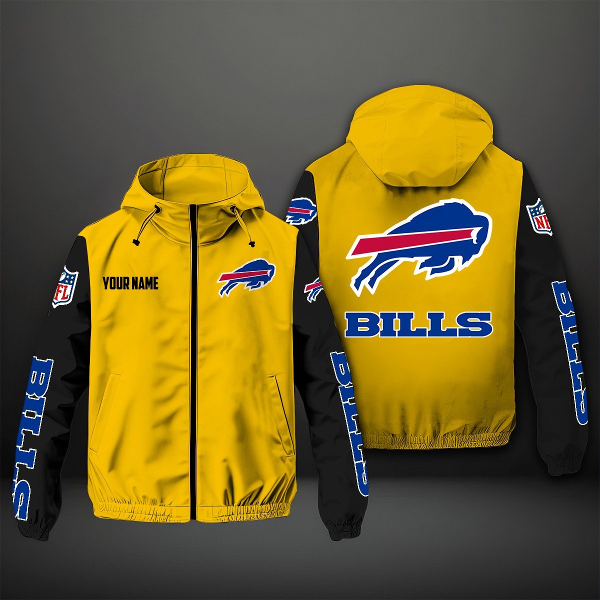 Buffalo Bills NFL Personalized Windbreaker Jacket For Fan