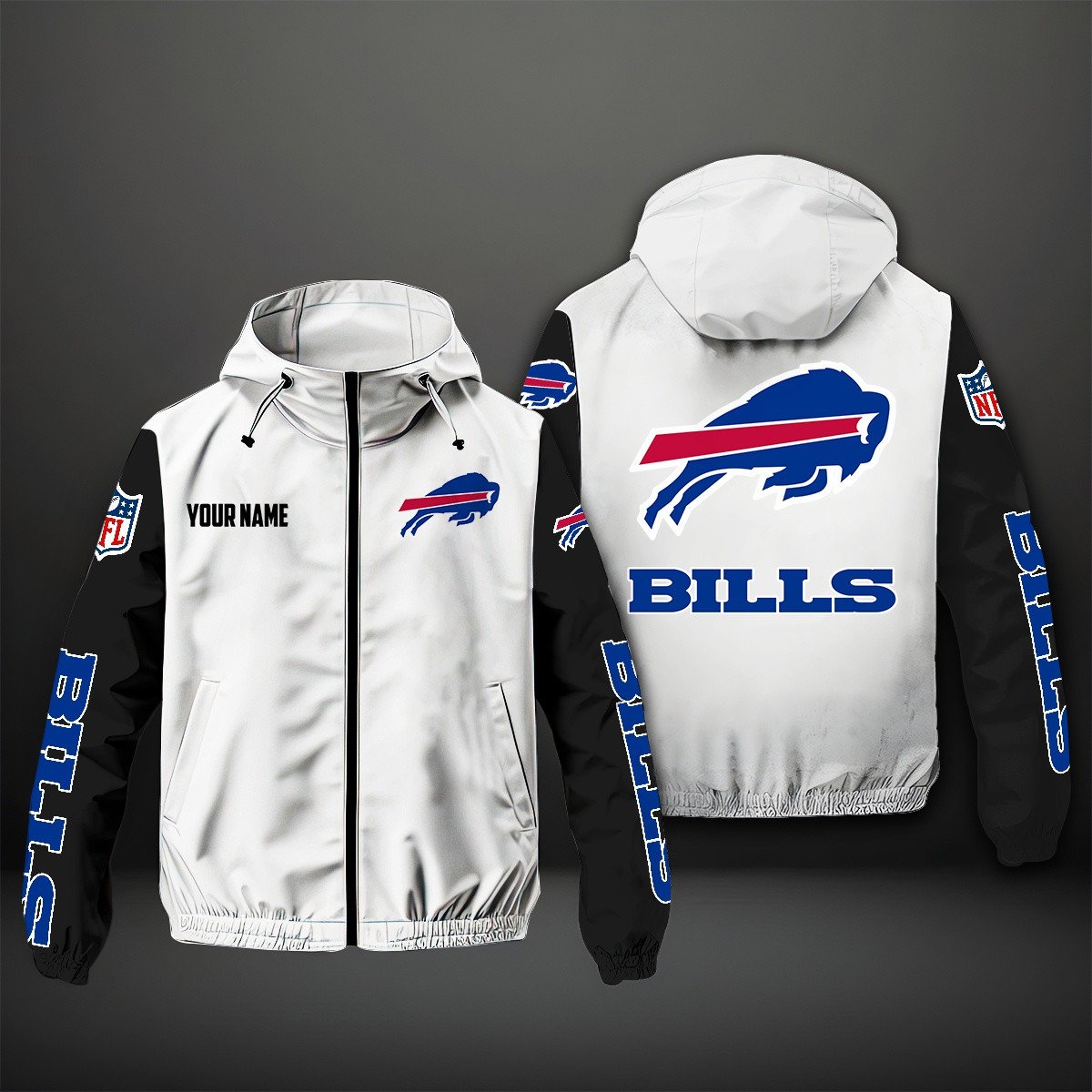 Buffalo Bills NFL Personalized Windbreaker Jacket For Fan