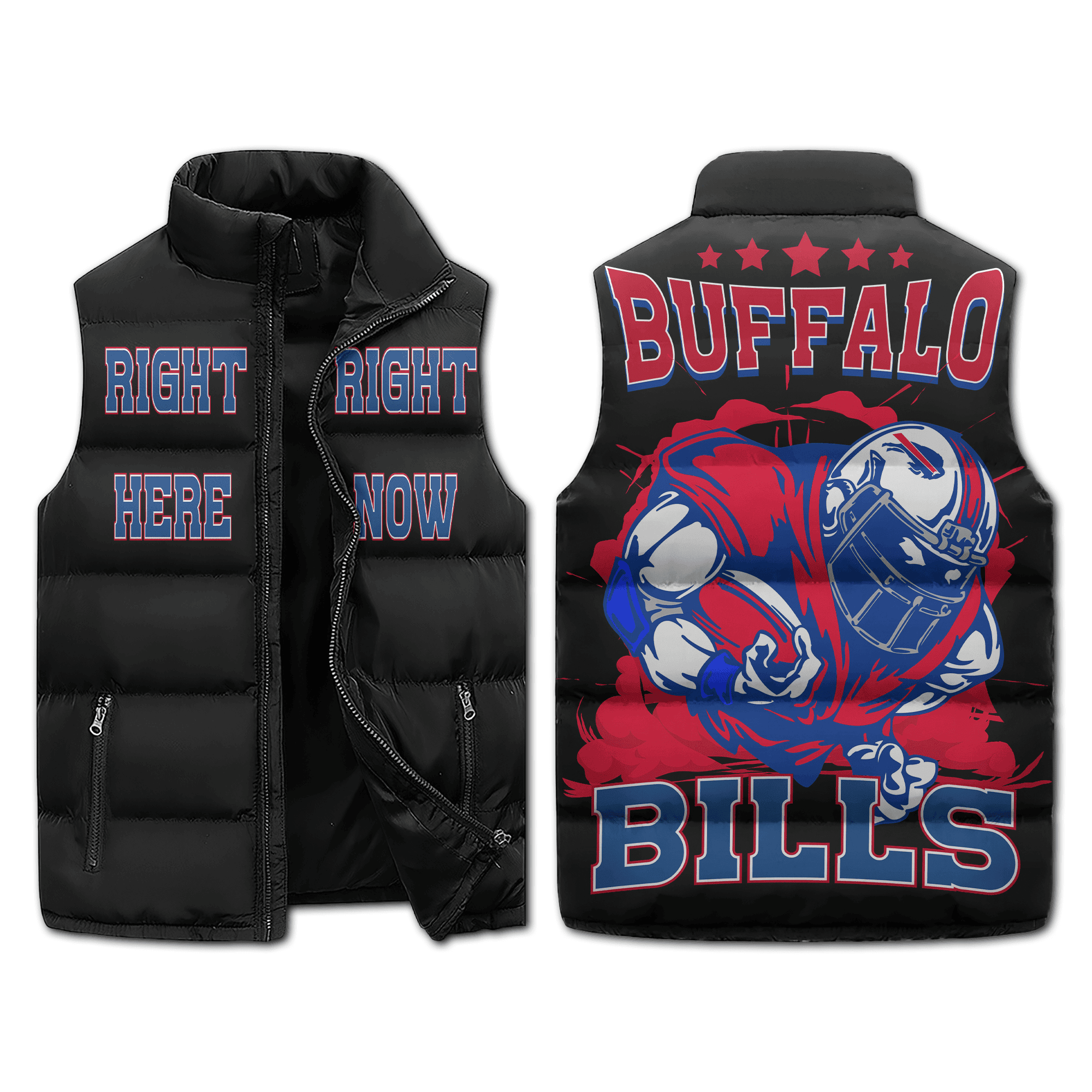 Buffalo Bills NFL Sleeveless Puffer Jacket