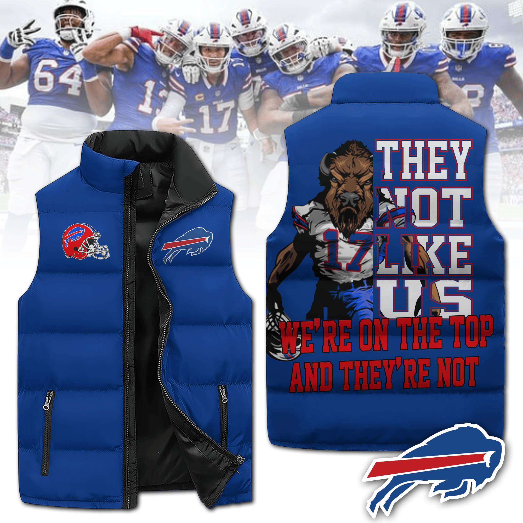 Buffalo Bills NFL Sleeveless Puffer Jacket