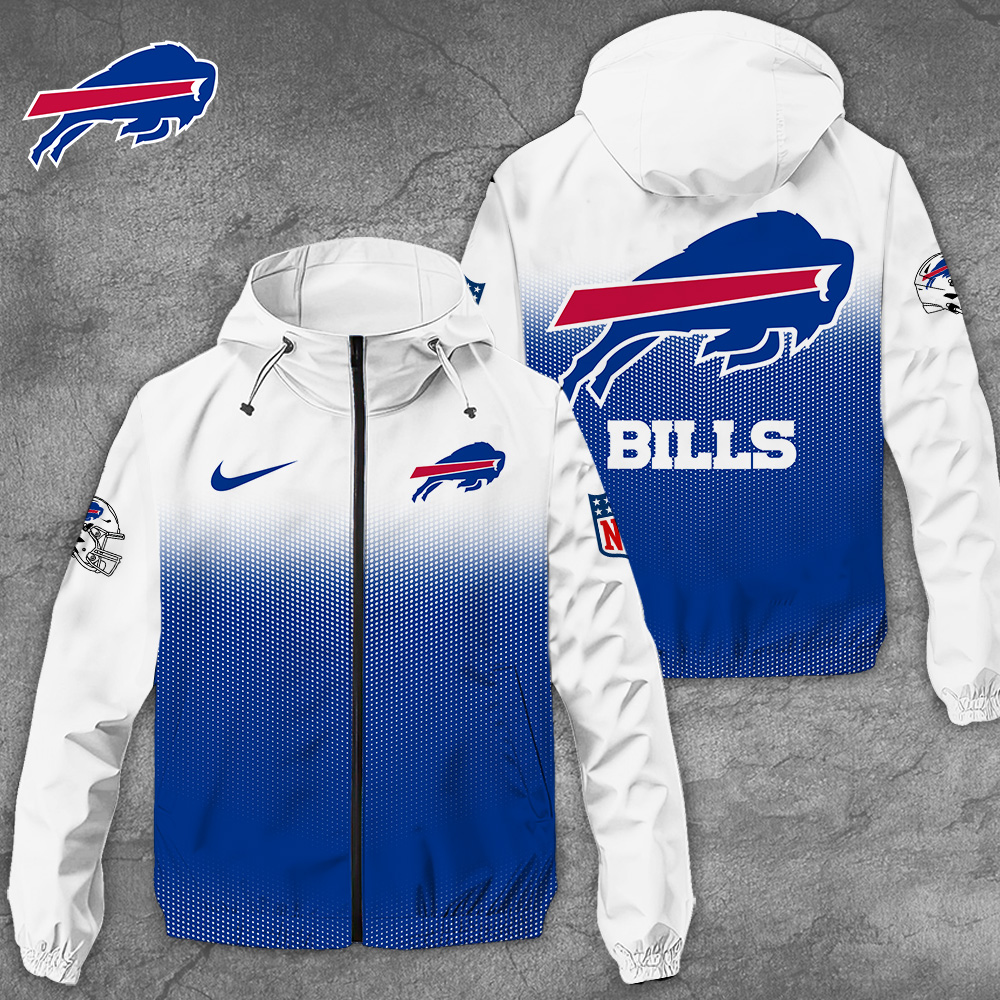 Buffalo Bills NFL Style Windbreaker Jacket For Fans