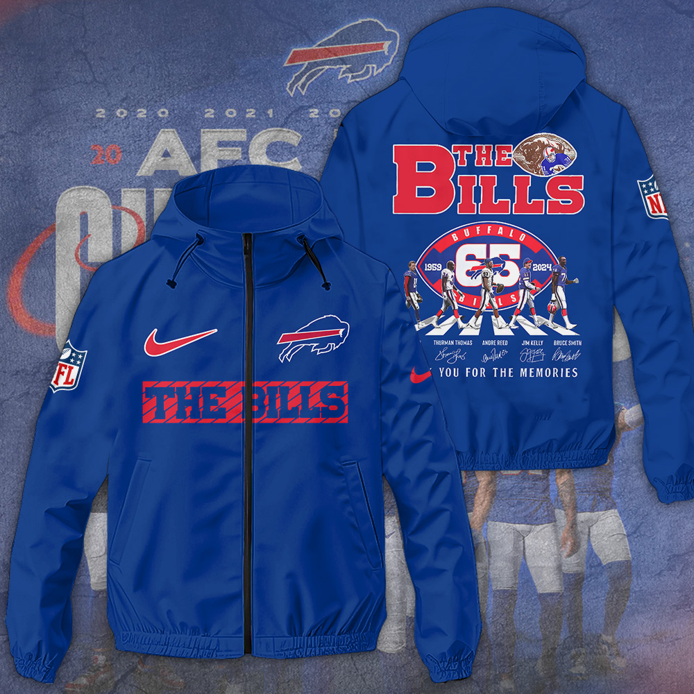 Buffalo Bills NFL Style Windbreaker Jacket For Fans