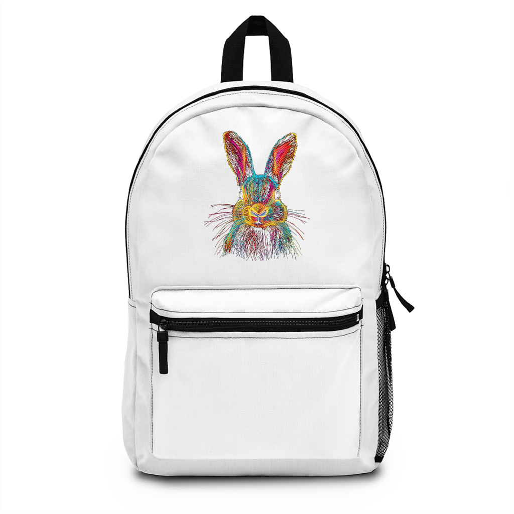Bunny Abstract Colorful Art Graphic Backpack